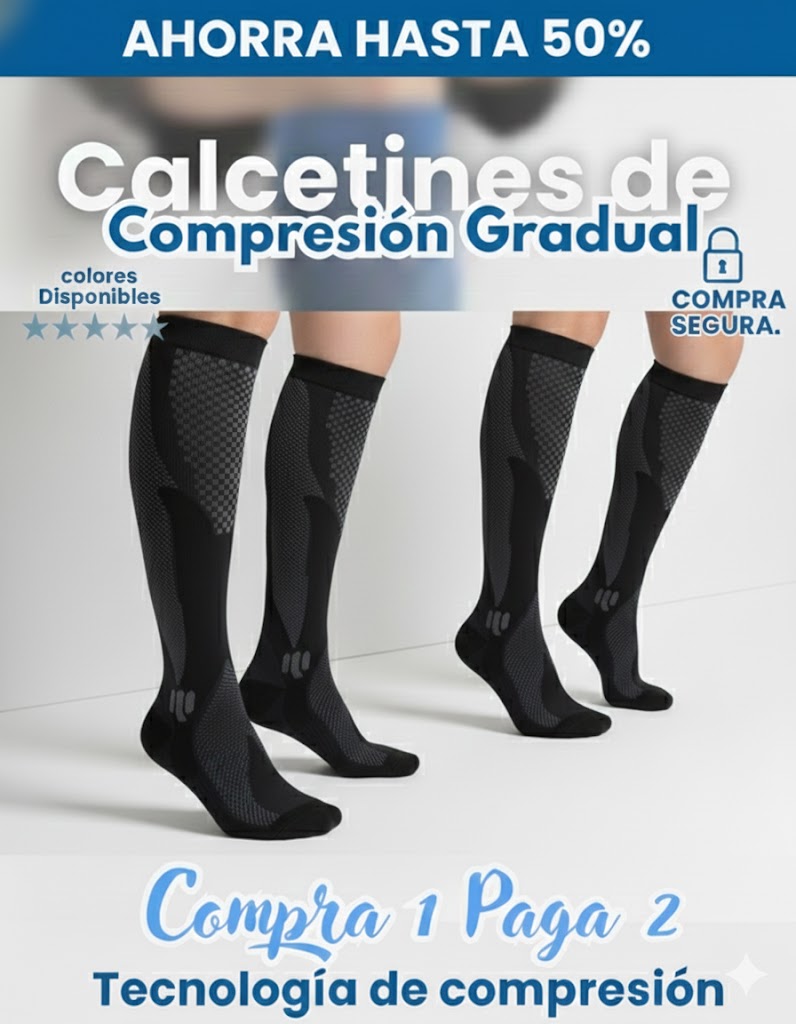 (COMPRA 1 Y LLEVA 2) Medias de compresión – FlexConfort