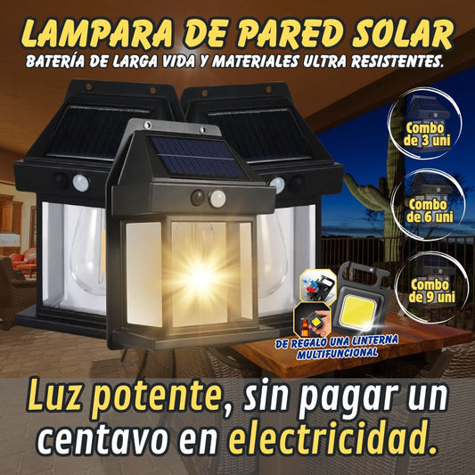 LAMPARA SOLAR CASITA (PACK X 3 UNIDADES)