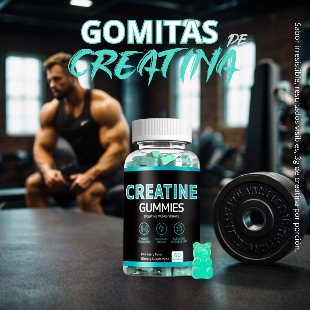 Gomitas de Creatina 💪 + ENVÍO GRATIS 📦